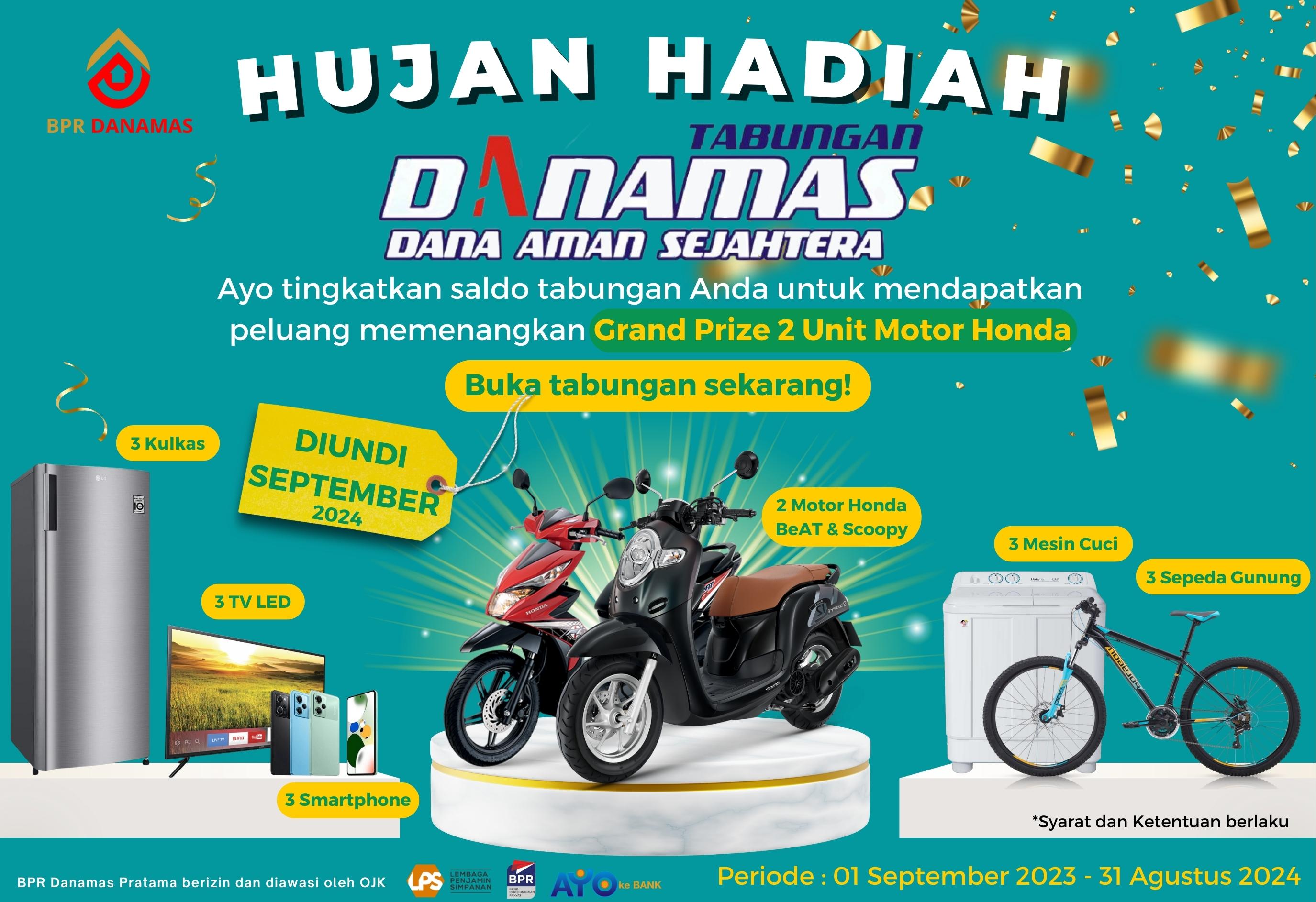 HUJAN HADIAH TABUNGAN DANAMAS